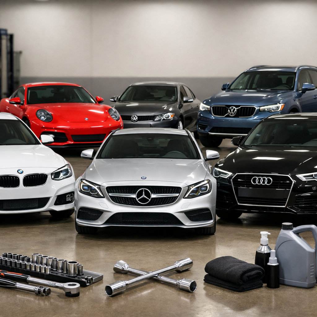 Autohaus Munich German automotive brands expertise - BMW, Mercedes-Benz, Audi, Porsche, Volkswagen, Volvo, Mini Cooper specialist repair services